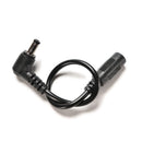 1pcs DC Power Plug 5.5 x 2.5mm Male Right Angle To 5.5 x 2.1mm Female Adapter 3C