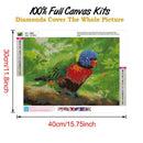 5D DIY Full Drill Diamond Painting Standing Bird Cross Stitch Mosaic (B096) A