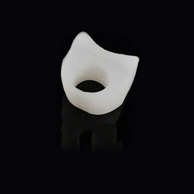2x Toe Pad Bunion Gel Separator Overlap Silicone Corrector Pain Relief Fu OQV