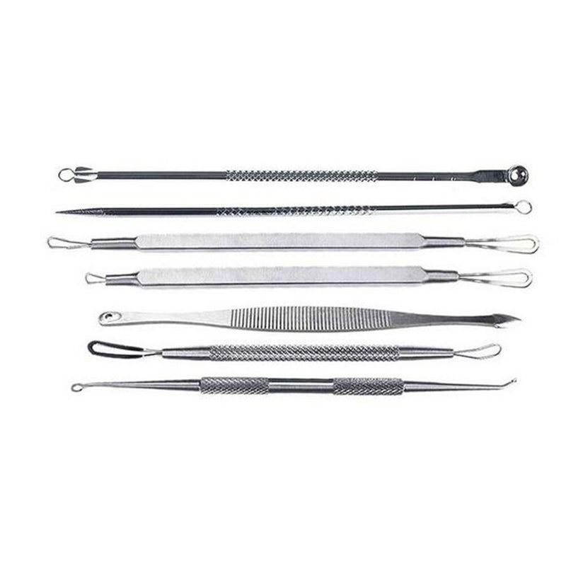 7X Non Slip Stainless Steel Pimple Popper Acne Blackhead Removal Needle Tools 3C