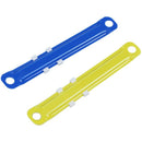 45 Pcs White Red Blue Green Yellow Plastic Two-Piece Paper Fasteners