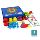 155pcs Wooden Jigsaw Puzzle Board Set Colorful Baby Educational Learning S Hn