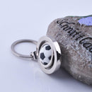 Rotating Football Soccer Keychain Keyring Key Chain Ring Key Fob Ball Gift