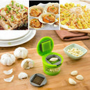Garlic Press Chopper Hand Presser Grinder Crusher Twist Storage Kitchen P4X3