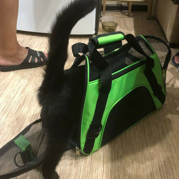 Portable Travel Pet Carrier For Cat Dog Backpack Carrying Handbag Small Dog R1L6