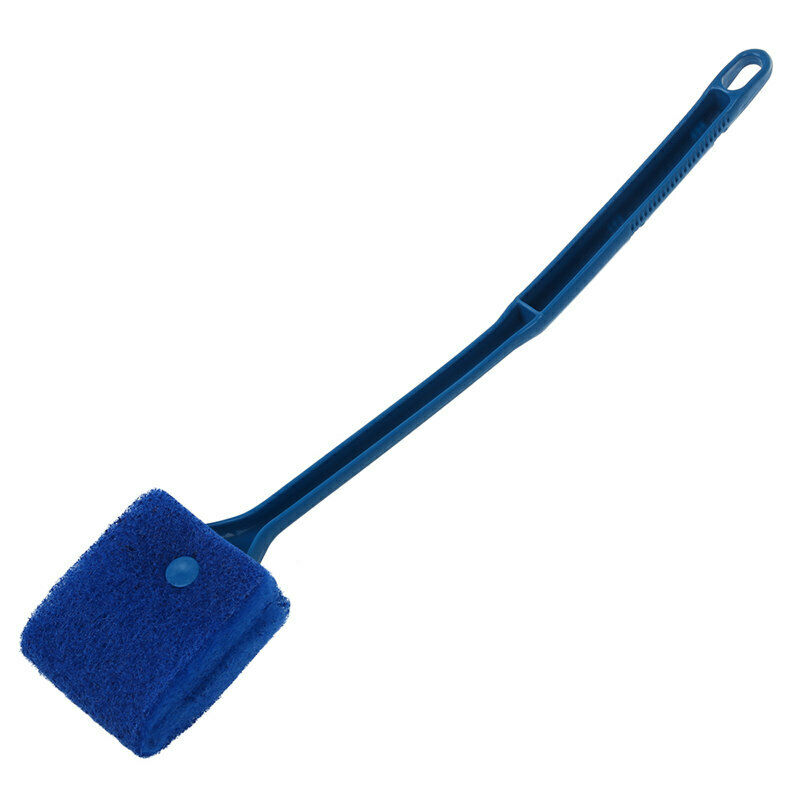 Double Sided Sponge Cleaning Brush Cleaner Scrubber, Blue Q9B7