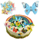 42pcs Mixed Butterfly Edible Glutinous Wafer Rice Paper Cake Cupcake Toppers OZ