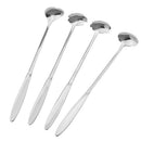 4pcs Long Handle Flowers Shaped Stirring Spoon Stainless Steel Flatware Ice New