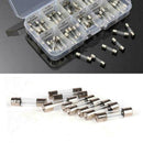 100Pcs/set Fast Blow 0.2A-15A Car Truck Glass Tube Fuses Assorted Kit Sunlephant
