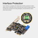 2X(Pci-E To Usb3.0 Expansion Card Pci Express Adapter Converter Card Front