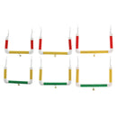 Pet Bird Parrot Cage Hanging Birds Stand Wood Swing Perch S