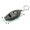 4 IN1 Compass Thermometer Whistle Magnifier Versatile Travel green With Key