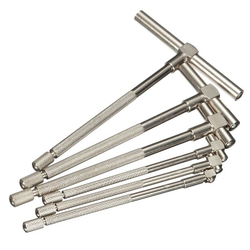 6Pcs Set Telescopic Gauge Set Micrometer Measurement Bore Engineers Kit 8-1 F6Q9