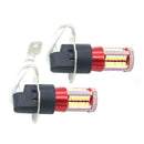 1 pair H3 4041 SMD 57 LED Bulbs XENON White 6000K Car Fog Light Lamp 12V-24