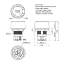 Auto Refit 12V 50A car one button start switch ignition switch button