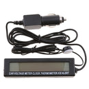 3 in 1 Multi-function Car LCD Digital Clock Voltage Meter Thermometer Voltmeter