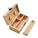 Portable Wooden Storage Box Holder Hand Cigarette Tool Box Case A