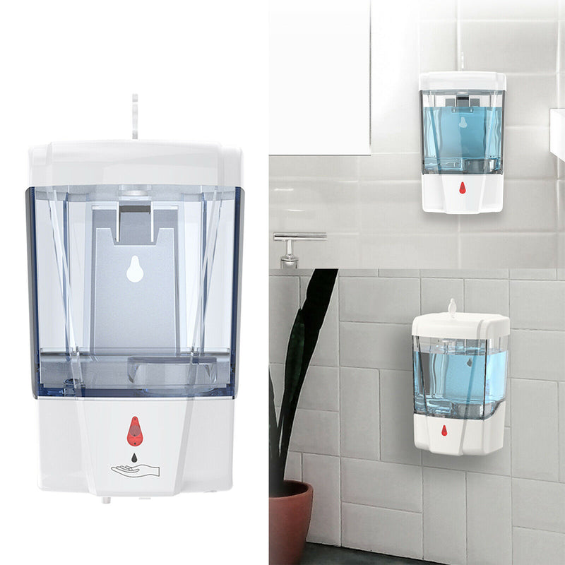 700ML Soaps Dispenser Wall Mounted Automatic Touchless Sensor Soaps Dispenser