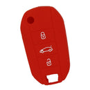 Car Key Protive Cover Holder for BUICK Flip Folding Remote Key Fob Red