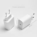 18W Type-C Wall Charger Head Power Adapter EU Plug PD Fast Charging