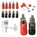 20pcs Red + Black 4mm Banana Socket Binding Post Nut Banana Plug Jack Connector
