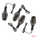 4x 30-LED Motorcycle Amber Turn Signal Indicator Lights Blue DRL Red Brake Lamp
