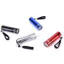 Mini UV Ultra Violet 9 LED Flashlight Blacklight Light Inspection Lamp Torch ES
