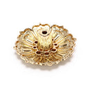9holes lotus incense burner holder flower statue censer plate for sticks cone lj