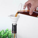 Protable Mini Silicone Foldable Oil Funnel Hopper Kitchen Tool/Nordic White A