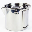1.2L Outdoor Stainless Steel Kettles Camping Portable Boil Water Hanging Po Z6U8