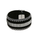 Fashion Ladies Rhinestone Gilt Buckle Bracelet Bangle Wristband