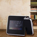 Digital LCD LED Projector Alarm Clock Weather Station Thermometer Calendar