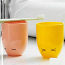 Cute Chicken Toothbrush Holder Rinse Cup Set Couple Brush Teeth Cup Wall TooG8L9