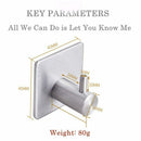 10 self-adhesive hooks, bath towel hook stainless steel hat towel hanger st O8I6