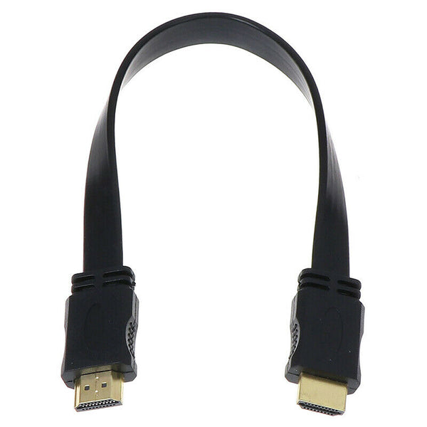 1 X 30cm HDMI Male to Male Plug Flat Cable Cord for Audio Video HDTV TV Gz JC Gw
