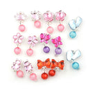 7Pairs/Box Lovely Earrings Clip-On No Pierced Pendant Design For Children BX