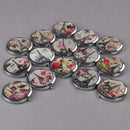 Woman makeup compact pocket tower mirrors portable double-side folding mirror SP