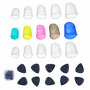 Meideal 15 Pieces Clear and Color Silicone Guitar Fingertip Protectors in 5 Z3H9