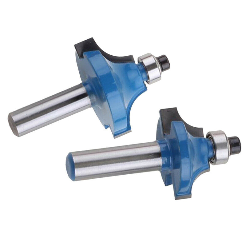 2 Pieces 8mm Shank Beading Edging Router Bit Straight End Mill Trimmer
