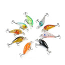 5pcs Plastic Set of Fishing Lures Bass CrankBait Hard Crank Bait Minnow 4.5cm/4g