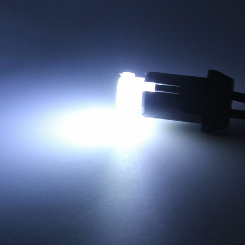 10x 12V Car Super Bright White 1 LED COB SMD T10 W5W Wedge Side Light Bulb Lamp