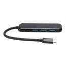 Portable 5 In 1 Type-C Usb 3.0 Aluminum Alloy Hub Adapter With Pd Fast Char