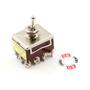 Toggle Switch 3 Position 12 Pin 4PDT ON-OFF-ON 10A/380VAC 15A/250VAC BX