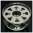 Heat-Resisting Teapot Warmer Base Clear Glass Round Shape Insulation Tealig S4S3
