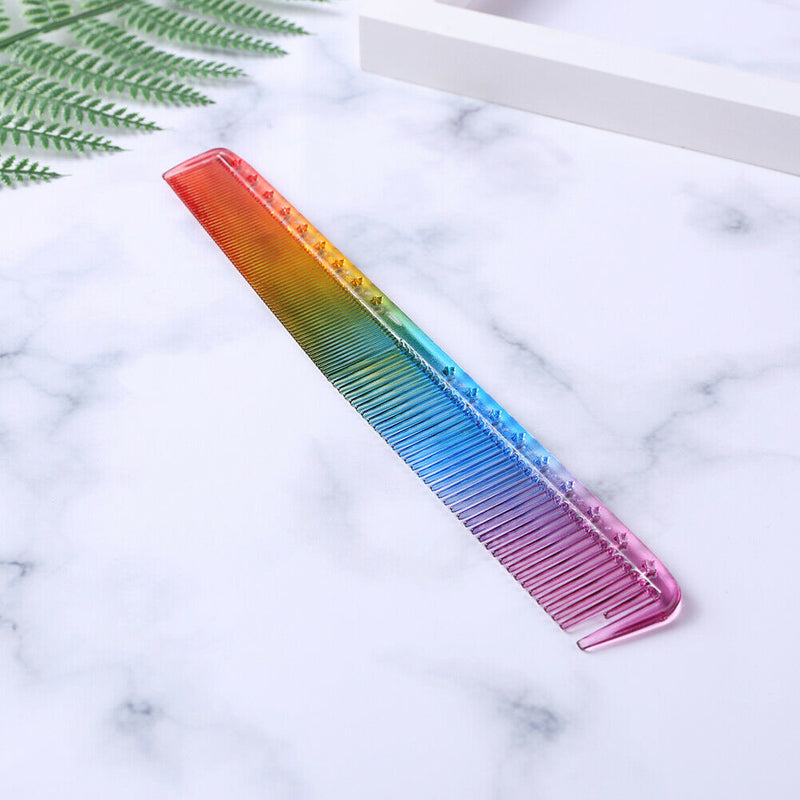 Anti-Static Rainbow Hair Comb Double Head Entangled Hair Styling Tool (3) A