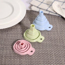 Novelty silicone folding funnel telescopic long Collapsible Style funnels f