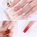 10Pcs/set Silk Fiber Nail Form Acrylic Tips Extension Gel Nail Glass Paper OZ