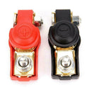 2Pcs Red Car Battery Terminal Adjustable Clamp Clip Positive+Nagative Conne I3A7