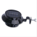Solar Powered Yard Wall LED Light Fence Wall Lamp White Light White ABS Modern