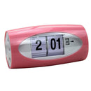 Auto  Clock Modern Flap Table Clock  Page Digital Alarm Clock Red